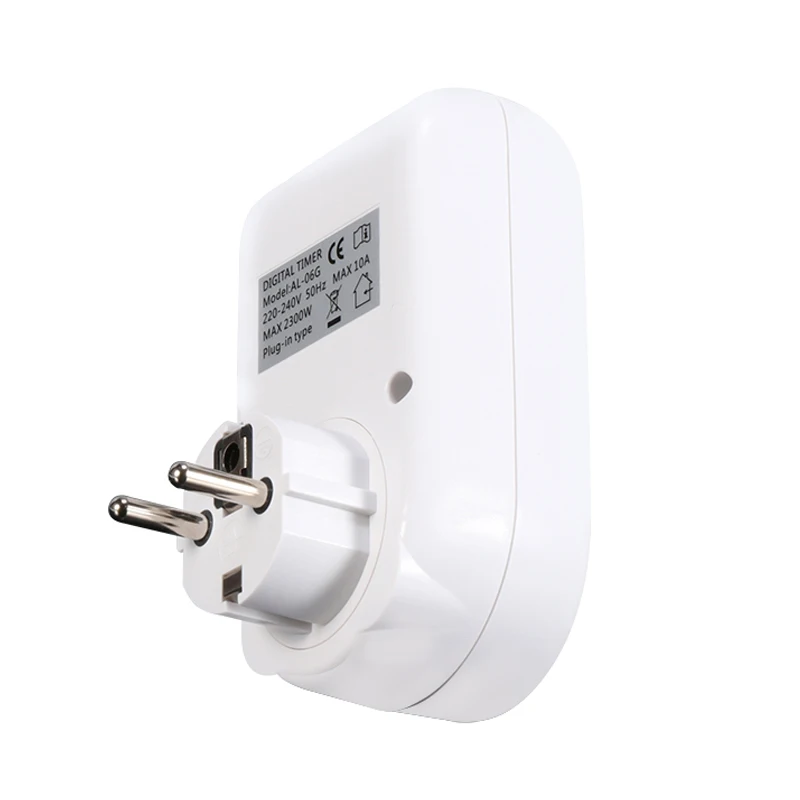 Electronic Digital Timer Switch European Plug Kitchen Outlet 220VAC 50Hz 10A 2200W Programmable Smart Home Timing Socket | Электроника