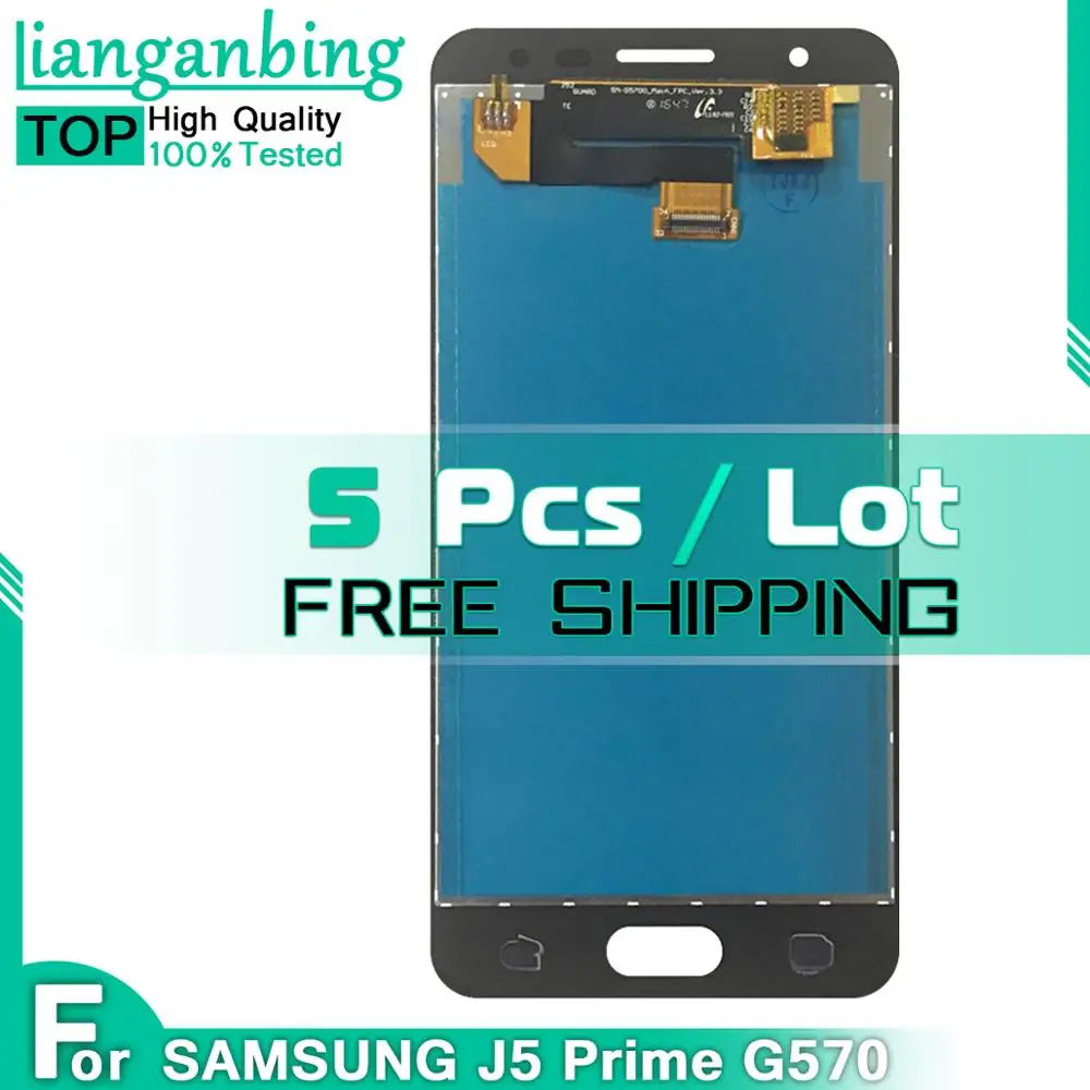 5 шт. ЖК дисплей для Samsung Galaxy J5 Prime G570 G570F On5 2016 G5700 сенсорный экран дигитайзер в сборе