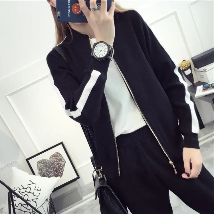 Новинка 2019 повседневный стильный женский комплект одежды Осенний Женский