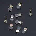 10 шт., серьги в форме сердца, задняя часть с DIY отверстиями для ушей, сменные сережки 649D