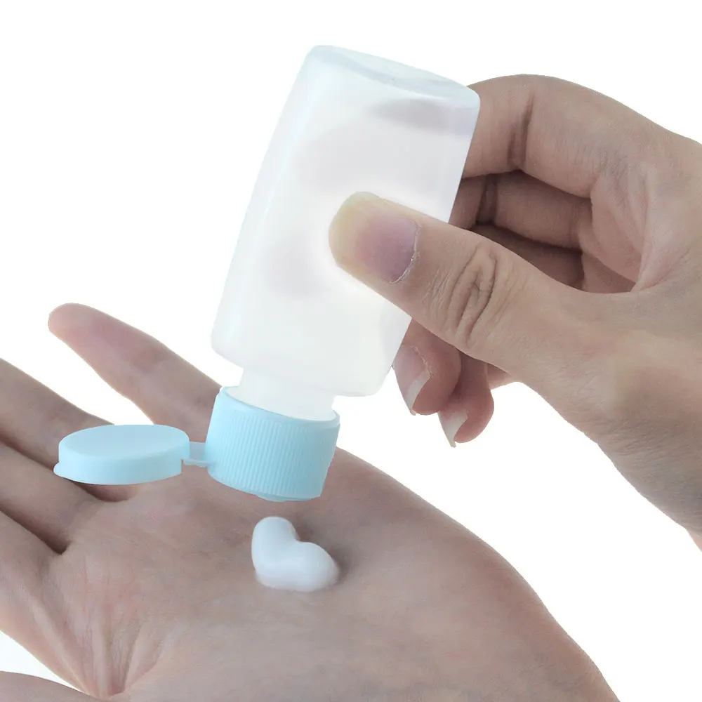 Дорожный набор пластиковые прозрачные флаконы для крема герметичные 11 шт.