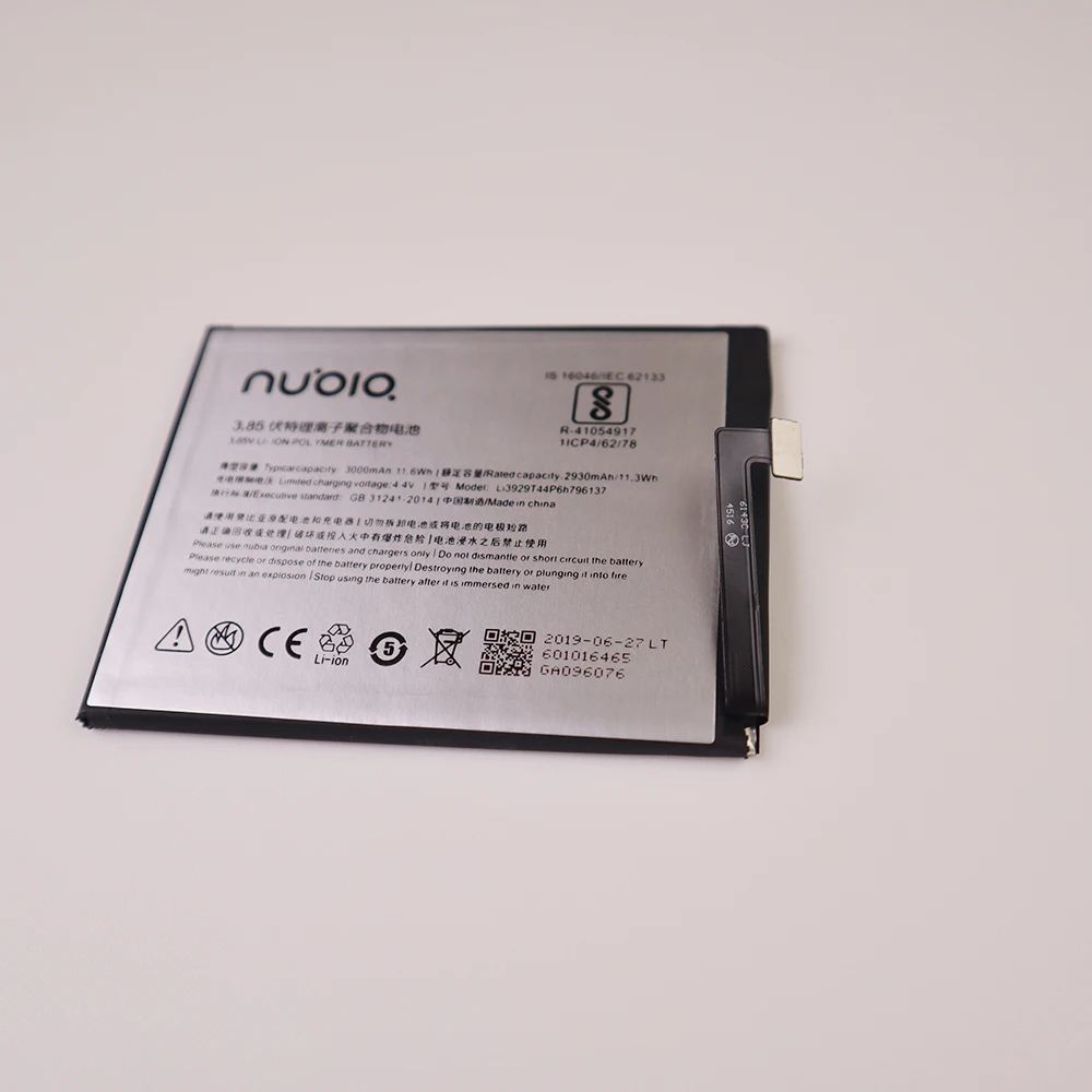 Оригинальный аккумулятор Li3929T44P6h796137 для ZTE Nubia Z11miniS Z11 miniS NX549J Z17mini Z17 mini NX569H NX569J 3000 м