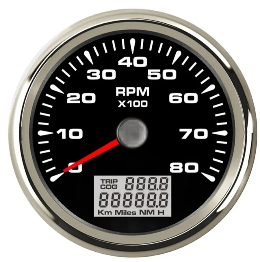 85mm Tachometer 8K RPM Vessel tacho Gauge with Hourmeter 8 color Backlight for Auto Car Marine Yacht Vehicle Boat Gauges | Автомобили и