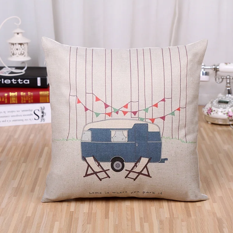 

Pillow case Cotton linen letters concise style dandelion pillow cover cushion cover sofa home decor car cushion covers 45x45cm