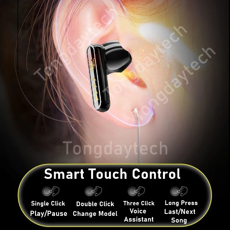 

Gaming Headsets TWS Bluetooth Wireless Earbuds Sports Earphone RGB Led HIFI Sound Headphones Fone De Ouvido For Running Cycling