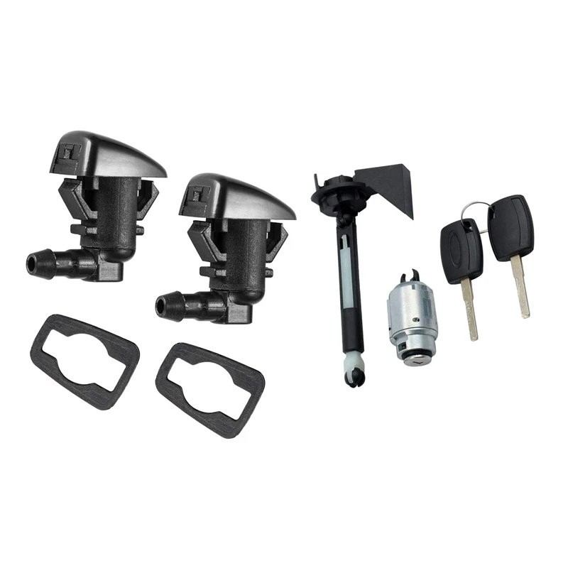 

2x сопла омывателя лобового стекла для 2007-2011 Ford Edge и 1 комплект капота Выпускной замок комплект для Ford Focus MK2 2004-2012