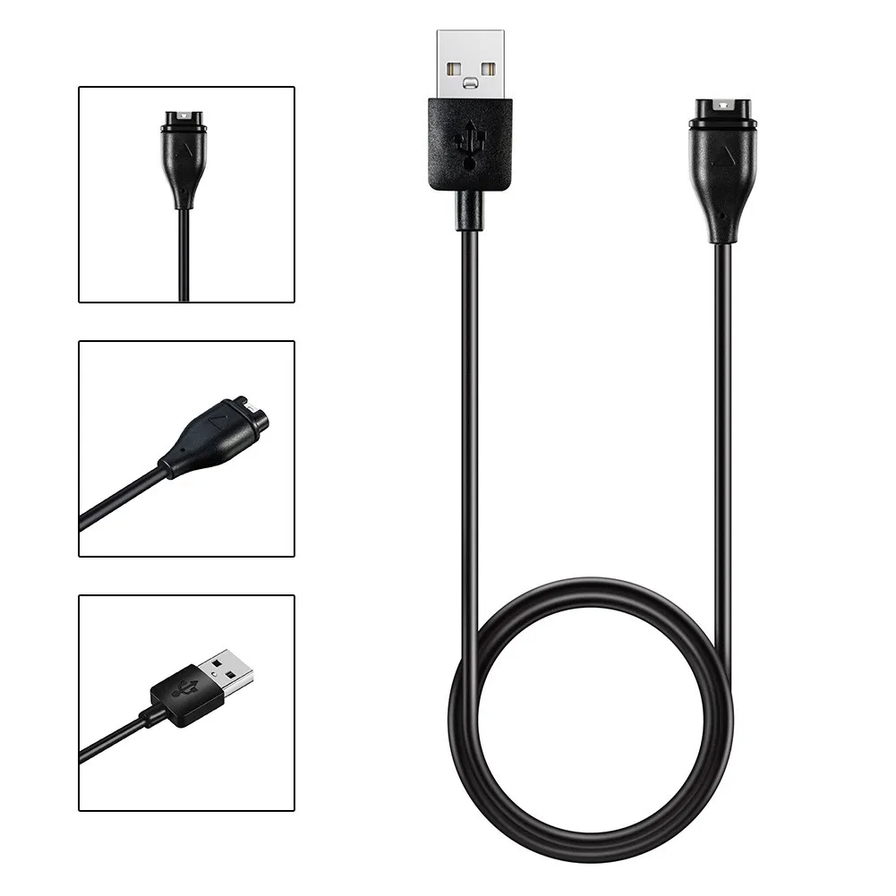 

USB Sync Charging Cable Charger Lead For GARMIN Fenix 5 VivoActive 3 4 Vivosport TPE Charging Cable 2021 New