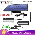 Уличный светильник на солнечной батарее, 30 светодиодов, теплый белый свет, водонепроницаемая лампа для сада, домашнего дворика, дорожек, IP65