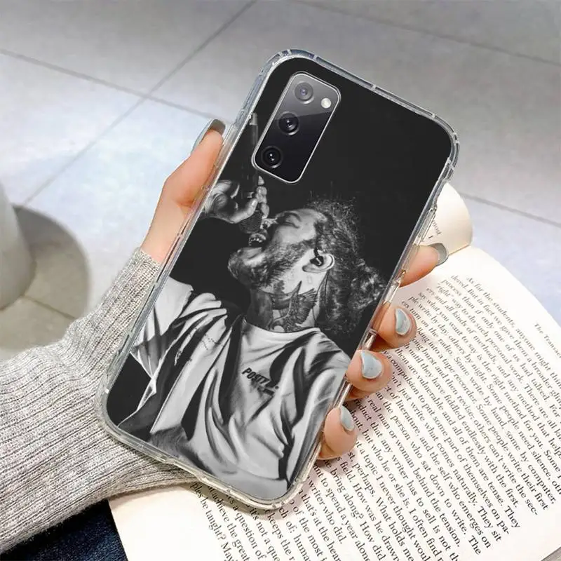 Чехол для телефона Post Malone Beerbongs Samsung Galaxy S8 S9 S10 Plus S10E S20FE A71 A51 A21S прозрачный