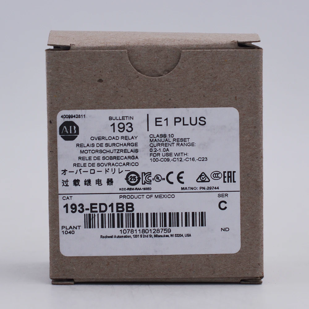 

Plus Solid State Overload Relay 193-ED1BB
