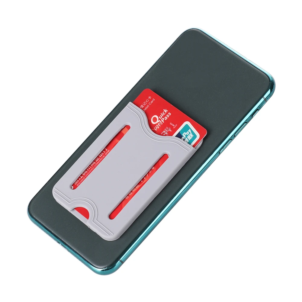 Унисекс клейкий держатель для мобильного телефона с силиконовым держателем карт