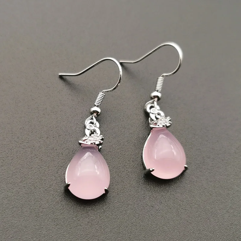 Женские винтажные длинные серьги Jadery из розового золота 925 пробы с зеленым