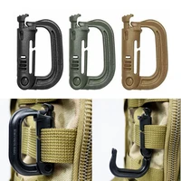climbing accessories molle tactical camping hiking clip carabiner locking safety buckle d ring hook camping hiking