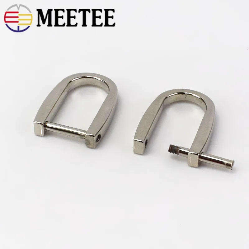 Meetee 5/10/20pcs 15x30mm Detachable D Ring Metal Buckles Bag Belt Luggage Key Chain Clasp Hooks DIY Crafts Accessories AP506 | Дом и сад