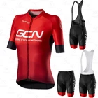Комплект одежды GCN женский с коротким рукавом, дышащая веломайка для горных велосипедов, команды, 2021
