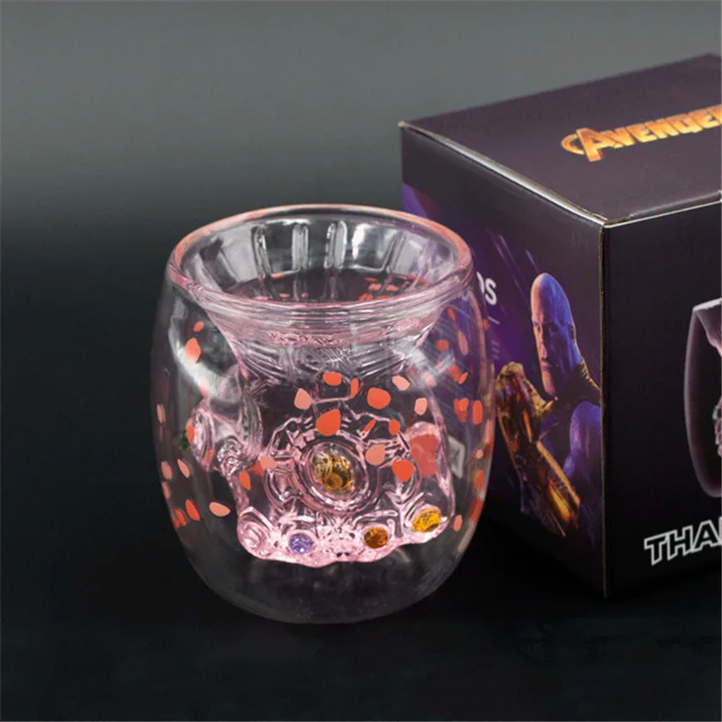Стеклянная Чаша Thanos Infinity Gauntlet стеклянная чашка в комплекте с крутой маска Таноса