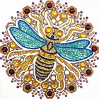 Алмазная живопись 5D сделай сам, Набор для вышивки крестиком, Алмазная мозаика особой формы, вышивка животными рисунок с Пчелой, подарок, украшение для дома