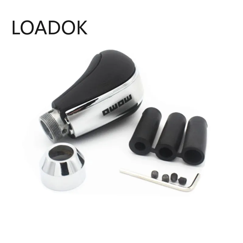 5 Скорость Универсальный кожаный Шестерня марки MOMO рукоятка рычага переключения