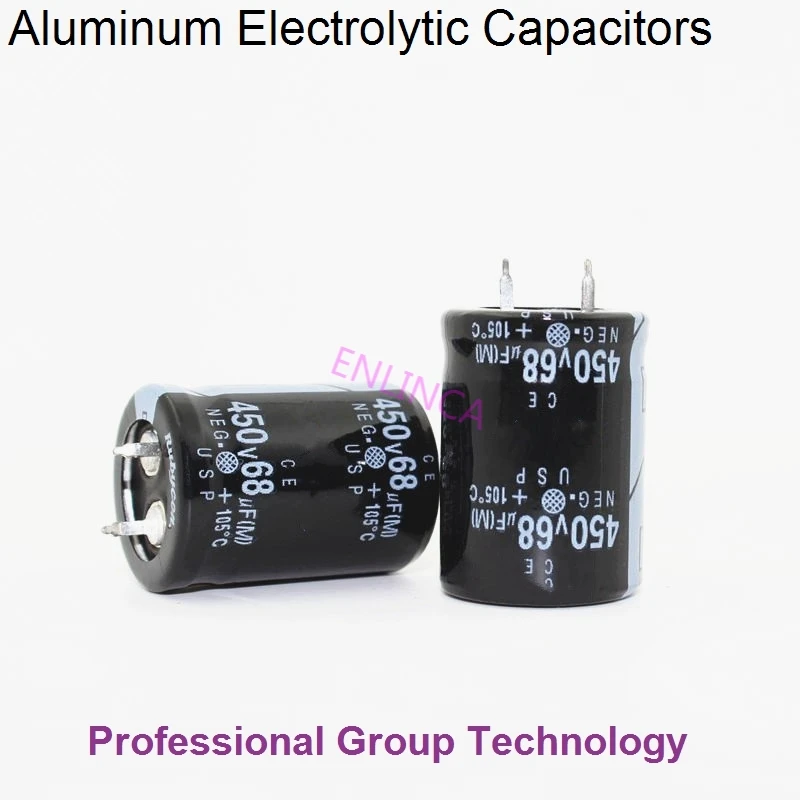 

1pcs RB1 Good quality 450v68uf Radial DIP Aluminum Electrolytic Capacitors 450v 68uf Tolerance 20% size 22x30MM 20%