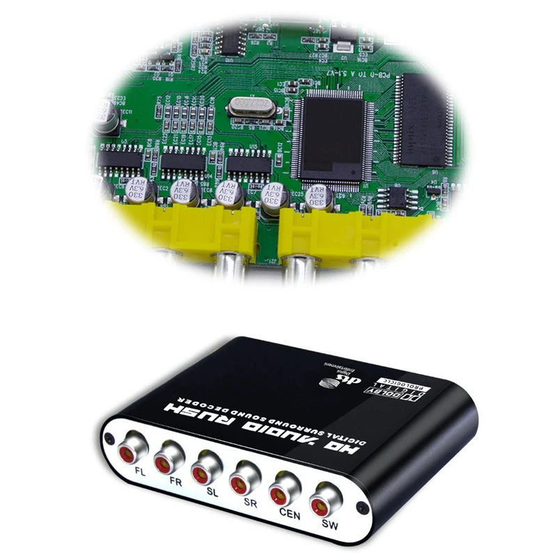 5.1CH o Rush цифровой звуковой декодер преобразователь-оптический SPDIF/коаксиальный