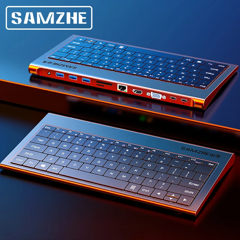 SAMZHE док станция для клавиатуры USB C HUB Multi 3 0 HDMI совместима с MacBook Pro 13 Air разветвитель