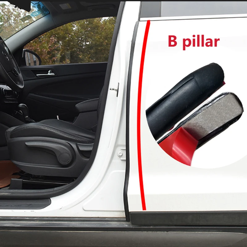 

80cm/pcs B Pillar Car Sealing Strips Auto Rubber Door Seals Seal Strip Accessories Styling Car Door Weatherstrip