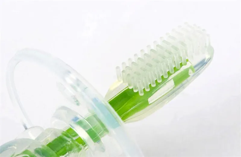 1 шт Детские Мягкие силиконовые учебная зубная щетка детские для малышей Уход за