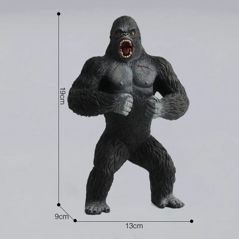 

King Kong Gorilla Action Toys Figures Orangutan Cartoon Figurines Collection Model Big Chimpanzee Animal Dolls Boy Children Gift