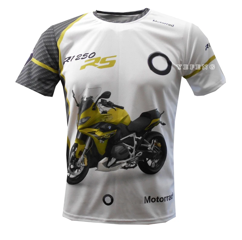

R1250R RT RS Motorcycle ADVENTURE Motos Locomotive Riding Quick Dry Short Sleeve For BMW Motorrad Motocross Summer T-shirt Men's