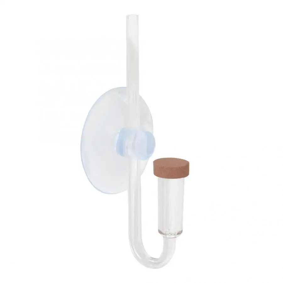 Fish Tank Acrylic Transparent CO2 Diffuser Atomizer Bubble Counter for Aquarium Plants Water Grass