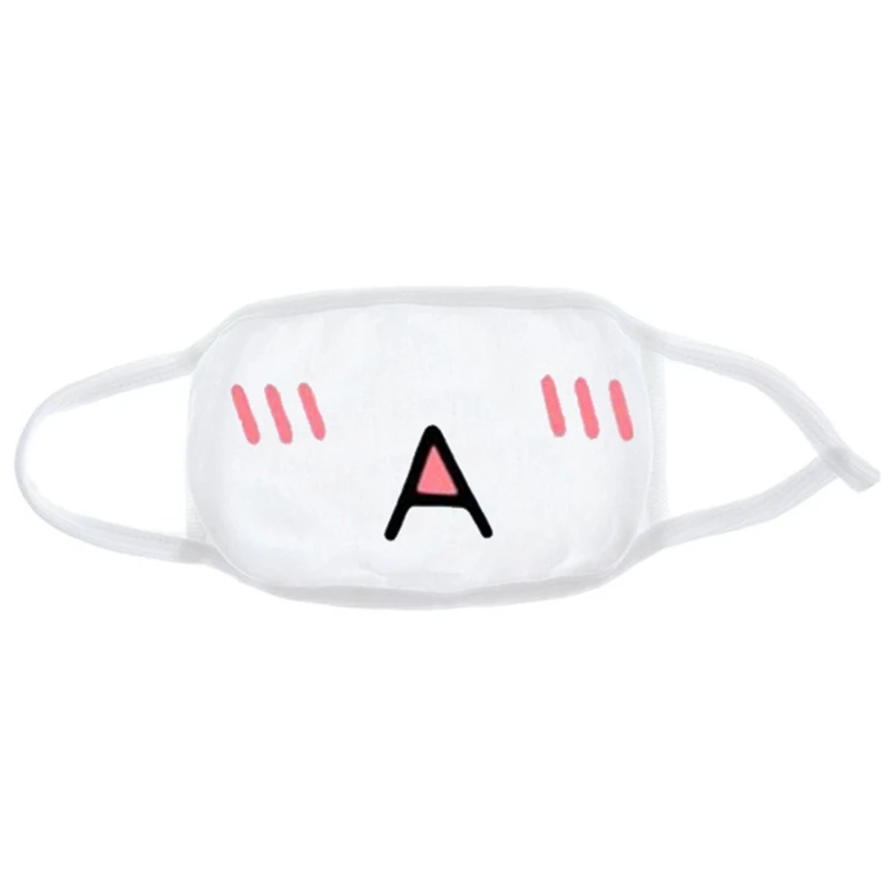 violet Fashion Expression Mouth Mask Anime Cotton Mouth Mask Unisex Mask Mouth-muffle Dustproof Respirator Cute Anti-Dust Mouth Covers - Color: violet