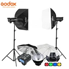 2x Godox DP400III  DP600III  DP800III DP1000III X2T беспроводной передатчик студийная стробоскопическая вспышка стойка софтбокс светильник для освещения