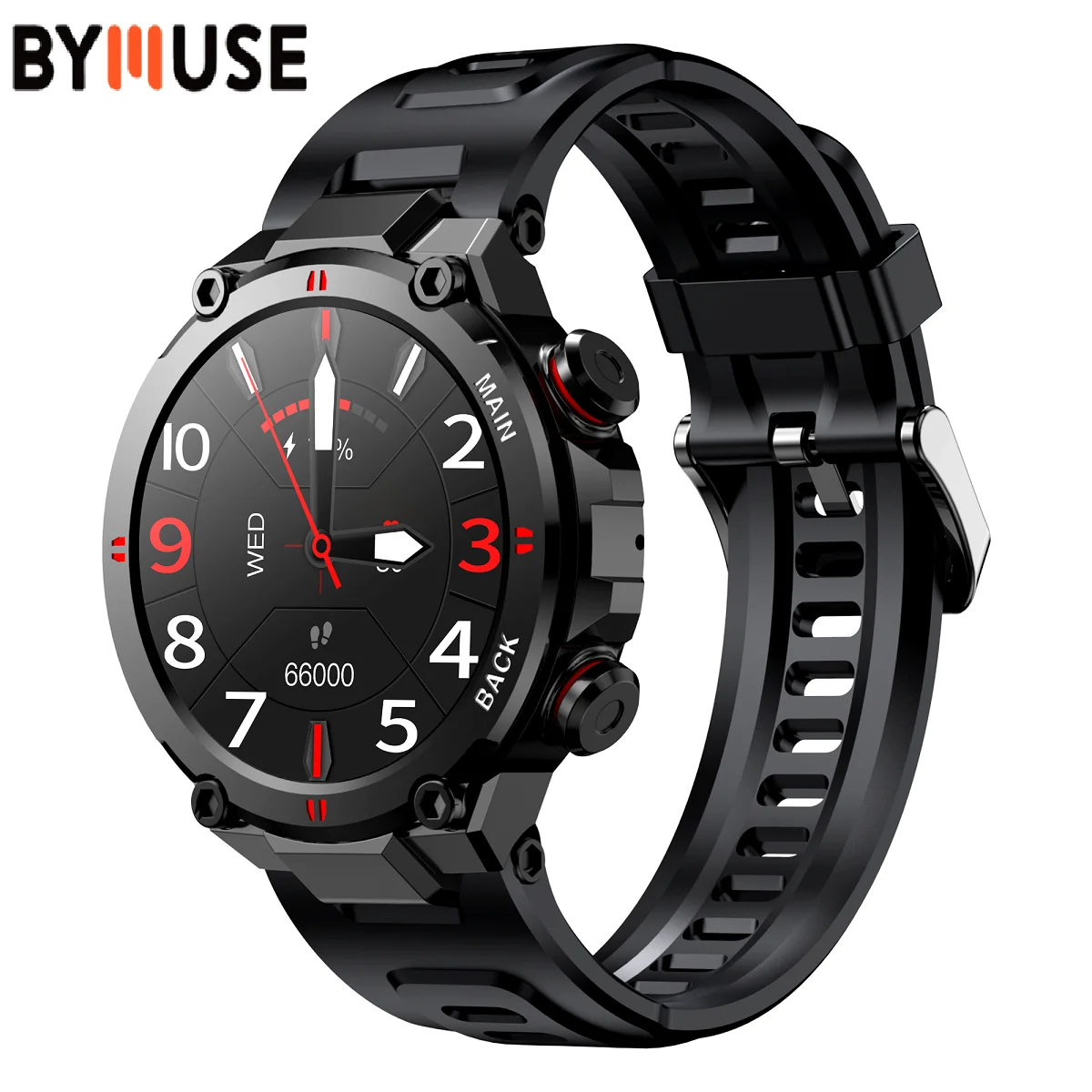 

BYMUSE W13 Smart Watch Men Sports Fitness Tracker Bluetooth Call Music Control Phone Smart Watch Waterproof Women Smartwatch
