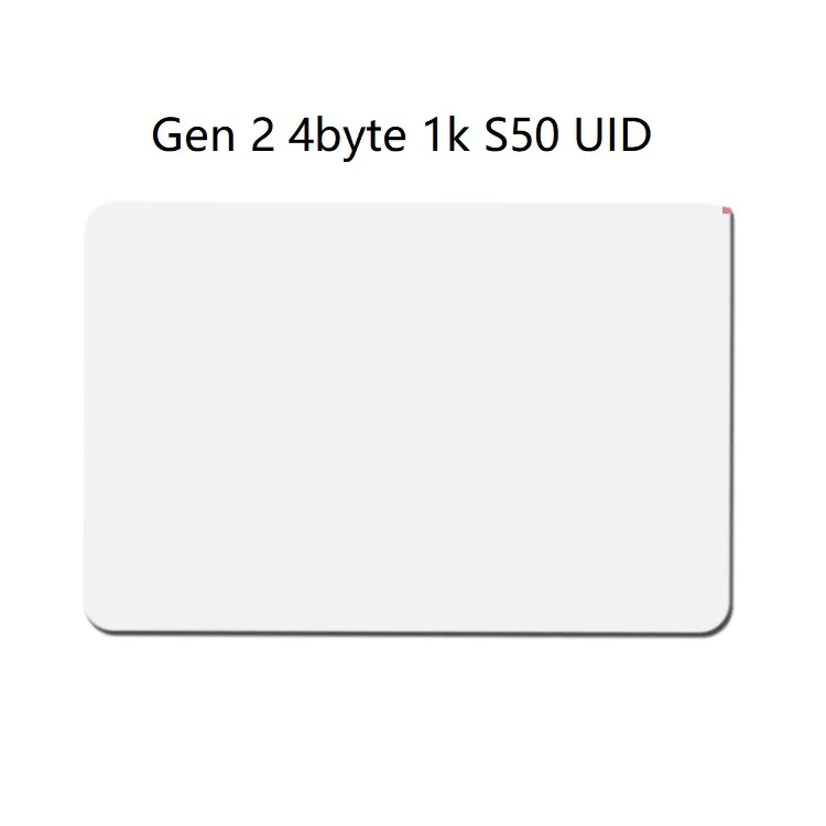 Перезаписываемая тонкая карта Gen2 Perfect MF 1k S50 UID блок 0 работает на Proxmark3 (MF CSETUID) -
