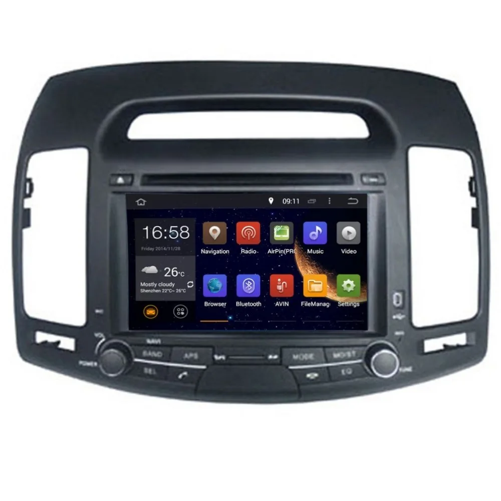 Автомобильный DVD-плеер Android 9 0 GPS для HYUNDAI ELANTRA 2007-2011 Восьмиядерный 4 Гб ОЗУ 64 ПЗУ