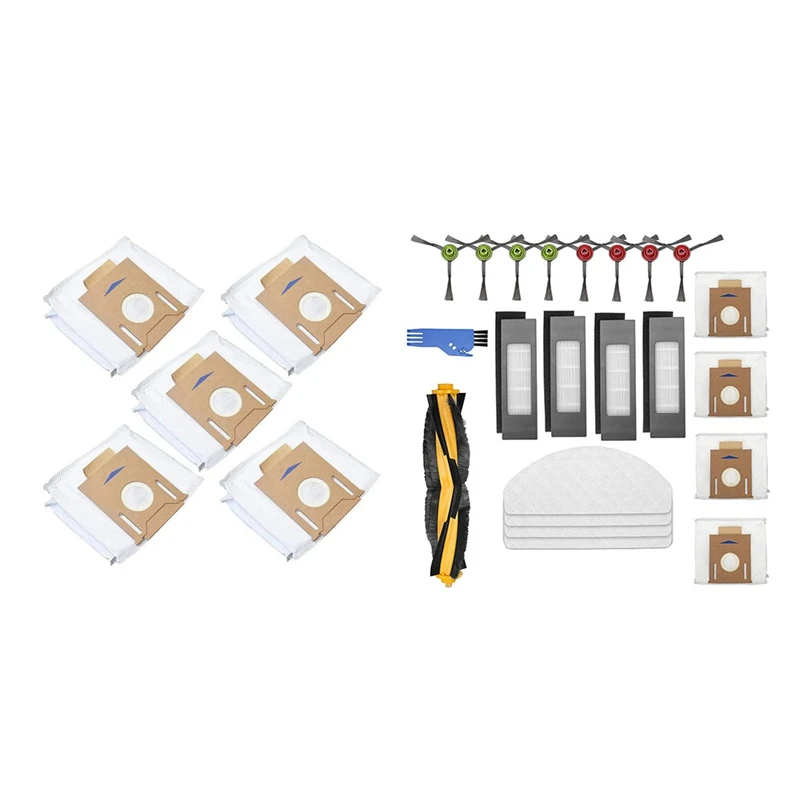 

5 Pcs Leakproof Dust Bag With Brush Filters Mop Cloth For Ecovacs DEEBOT OZMO T8 AIVI T8 Max T8 Robot Vacuum Cleaner