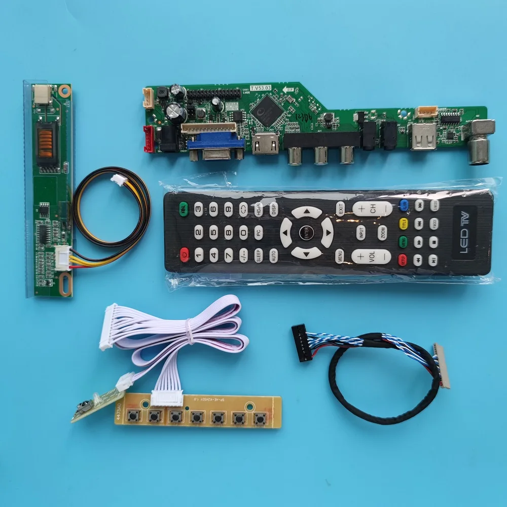 

Комплект для VGA USB AV 1CCFL LT141X2/LTN141X7/LTN141X8 дисплей 20Pin LVDS 1024*768 плата контроллера HDMI-совместимая