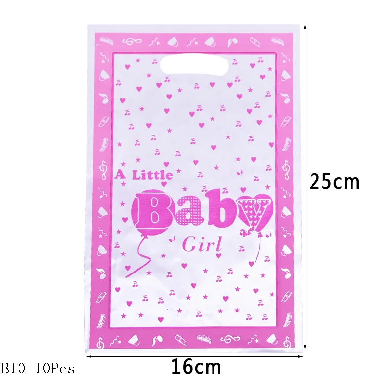 G10 Boy or Girl Baby Shower Disposable Tableware Gender Reveal Cup Plate Napkin Tablecloth Garland Birthday Party Decoration - Color: G10
