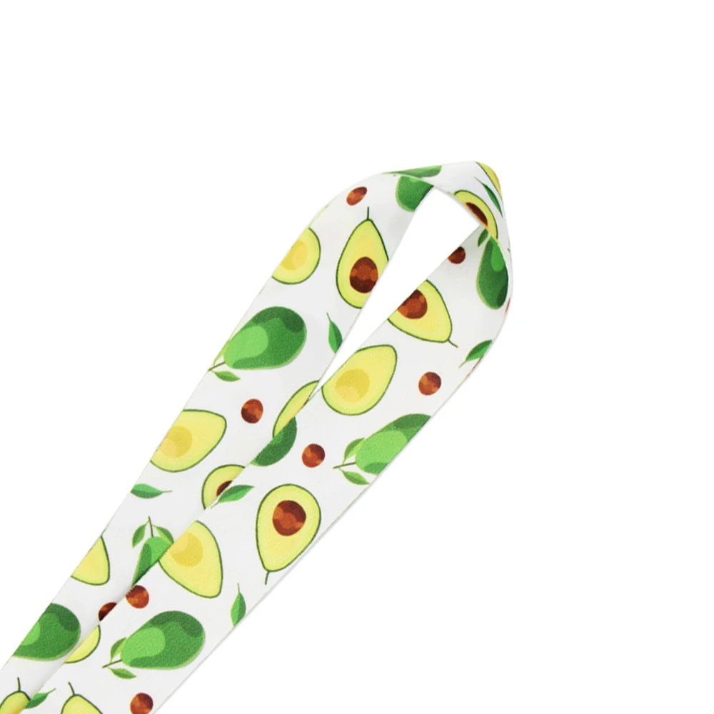 

K2183 Avocado kids 90s cartoon Cute fruit neck lanyards ID badge card holder keychain cellphone strap gifts
