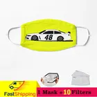 Jimmie Johnson Hendrick 48 Hendrick 48 Велоспорт Бег Регулируемая Защита моющаяся хлопковая Маска Анти-туман закрывает рот