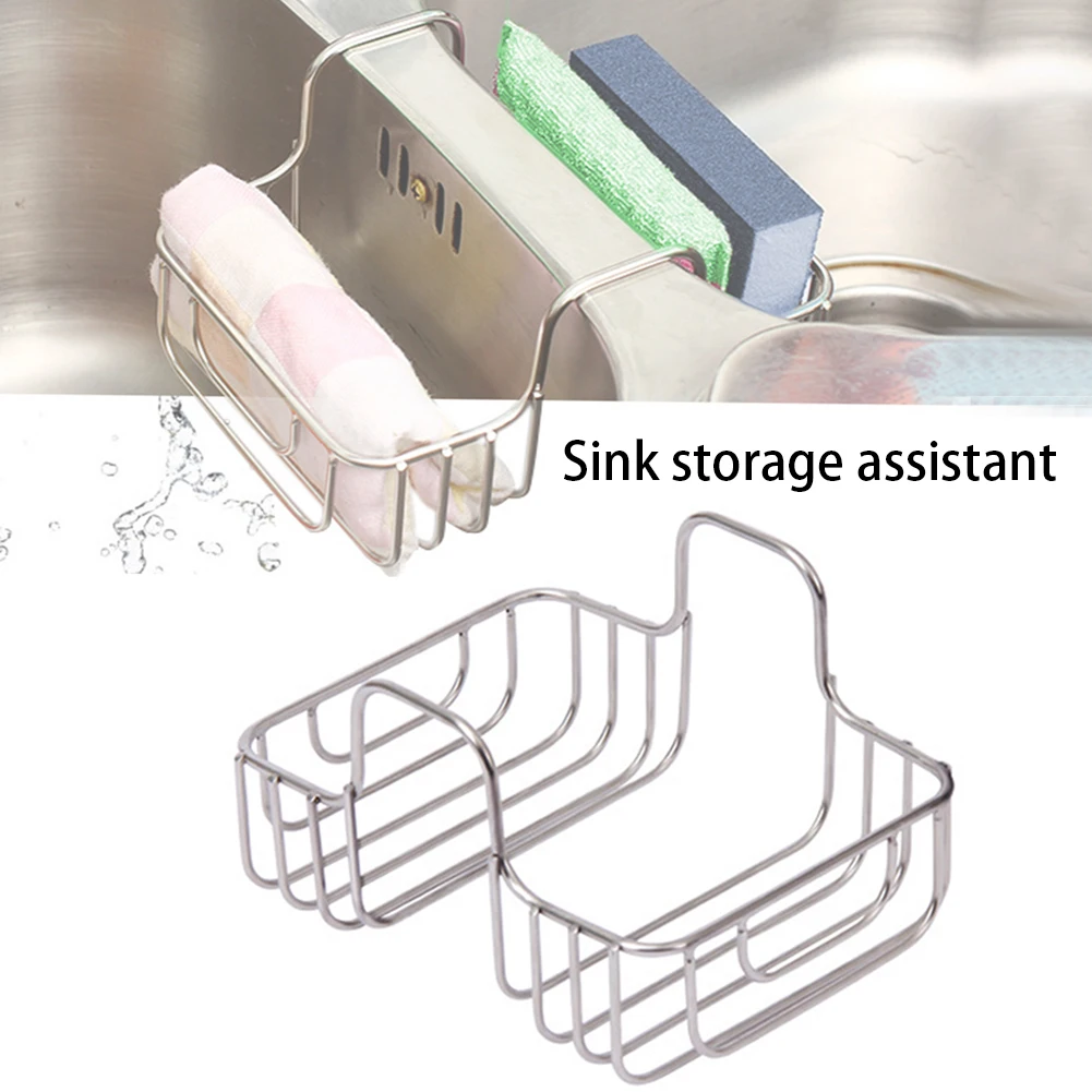 Кухня стеллаж для хранения Нержавеющая сталь 2-сторонний умывальник нержавеющей