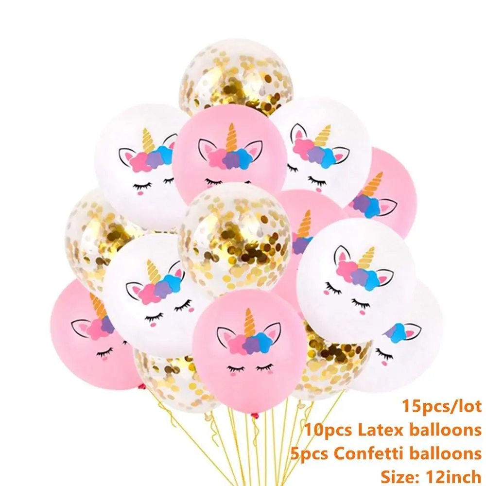 Unicorn Balloons 6 Taoup 57 см Радужный Единорог воздушный шар из фольги фигурки Единорог вечерние украшения Единорог воздушный шар на день рождения вечерние сувениры Baby Shower девочка мальчик - Цвет: Unicorn Balloons 6