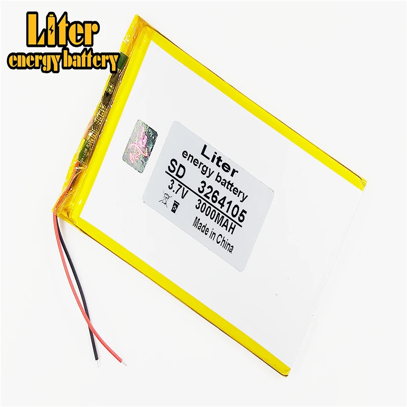 3264105 3065105 3.7V 3000mah Lithium polymer Battery with Protection Board For 7 inch Tablet PC | Электроника