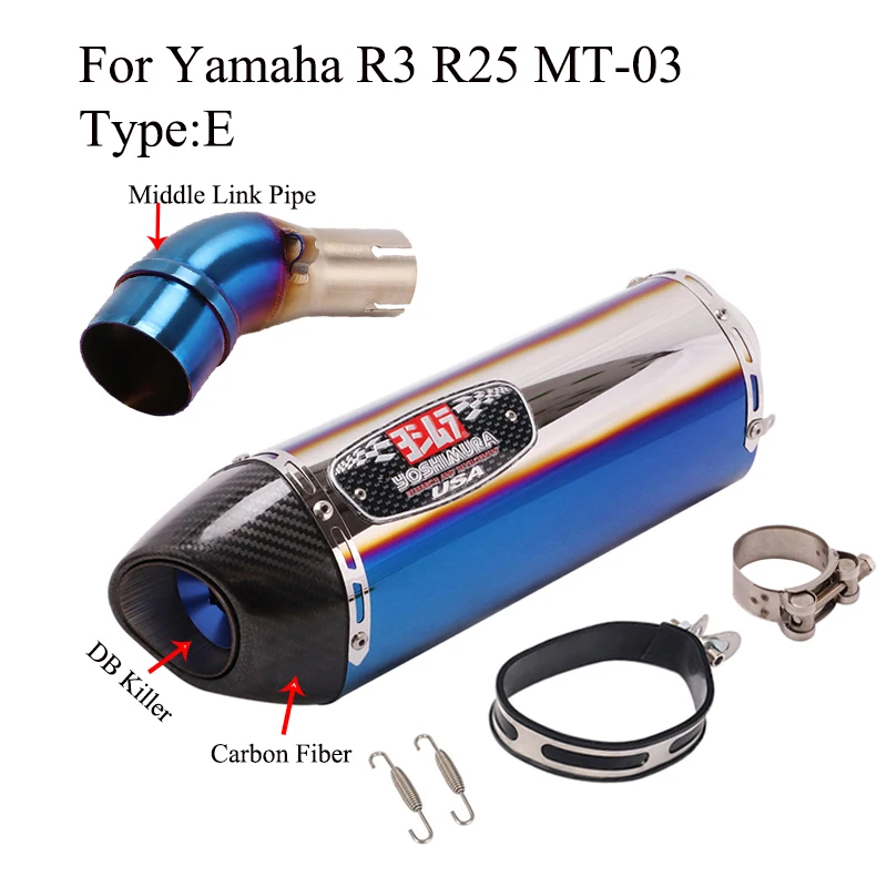 Глушитель выхлопной трубы для мотоцикла Yoshimura 51 мм модифицированный глушитель