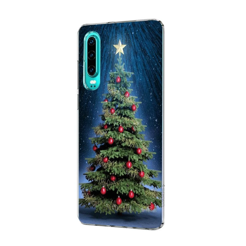 Mobile Phone Case For Huawei Honor View 20 6A 6C 7A 8 8X 9 9X 10 Lite Pro Play Hard Cover Christmas Tree Shell | Мобильные телефоны