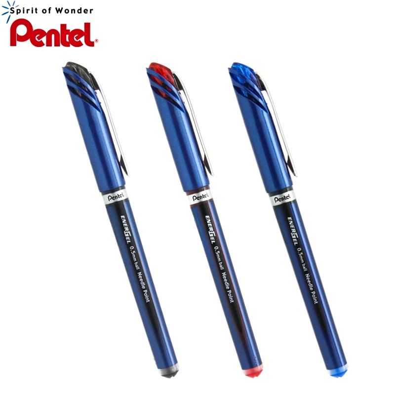 Быстросохнущая гелевая шариковая ручка Pentel BLN25 0 5 мм Япония черный/синий/красный