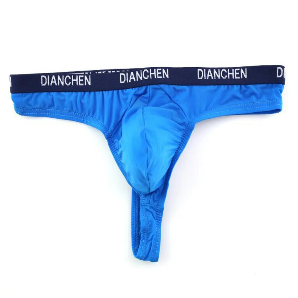 

Micro Bikini Ice Silk Sexy Mens Bugle Pouch Thong Sheer Briefs Shorts Stretch Panties Low Waist Underwear Sissy Panties 2021