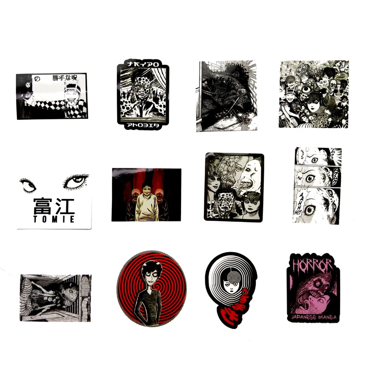56 шт. ПВХ японский ужас аниме Tomie автомобильные водонепроницаемые наклейки для