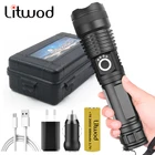 Дропшиппинг ультра яркие красныезеленыеXlamp XHP50.2 самый мощный фонарик USB масштабируемый светодиодный фонарь 18650 или 26650 Перезаряжаемые Батарея