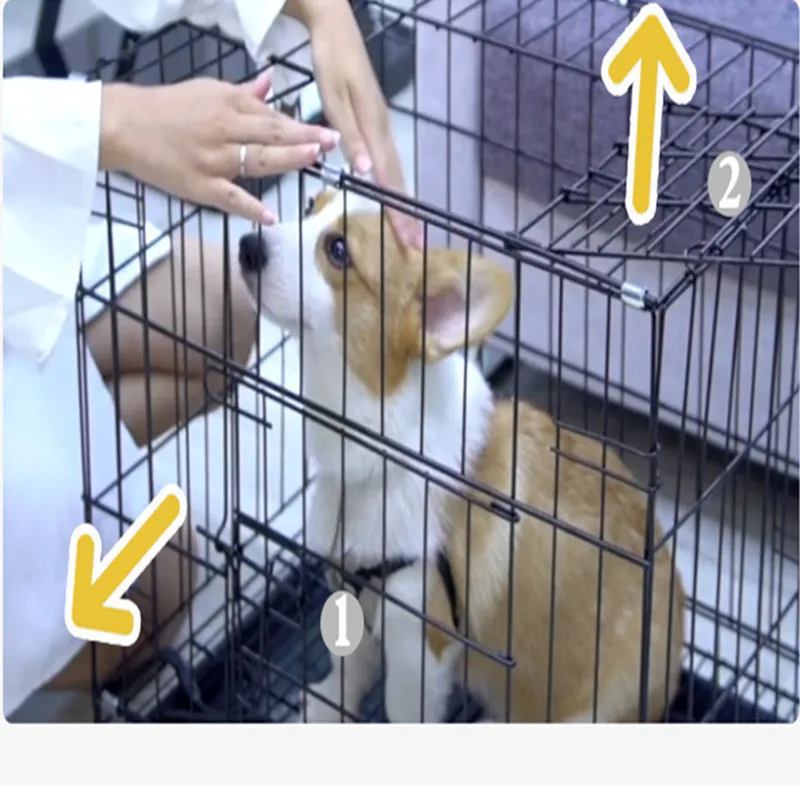 

cat cage,Dog cage, dog cage big small and medium-sized dog bold cage folding cage, dog house cat pet Waterloo villa